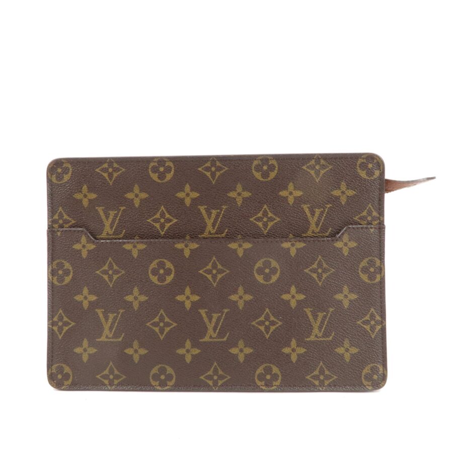 Louis Vuitton Monogram Pochette Homme Clutch Bag Brown | Studio Nafay
