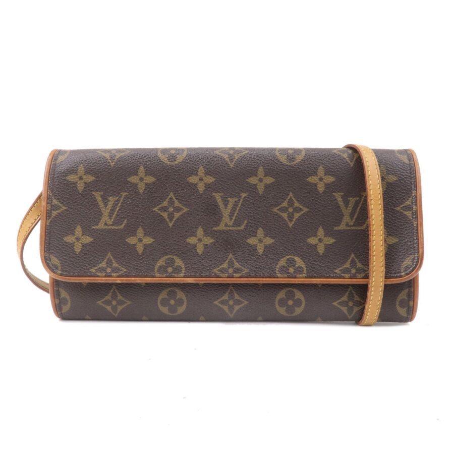 Louis Vuitton Monogram Pochette Twin GM 2Way Bag Brown | Studio Nafay