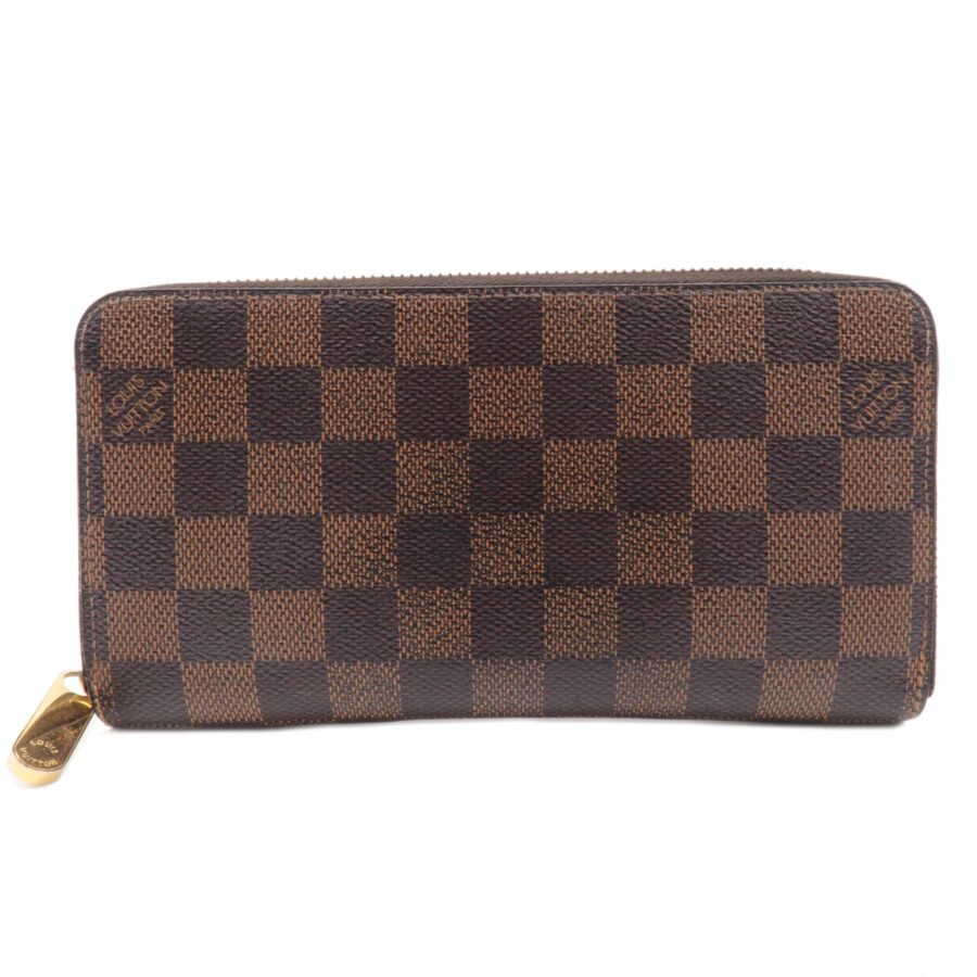 Louis Vuitton Damier Zippy Wallet Long Wallet Brown | Studio Nafay