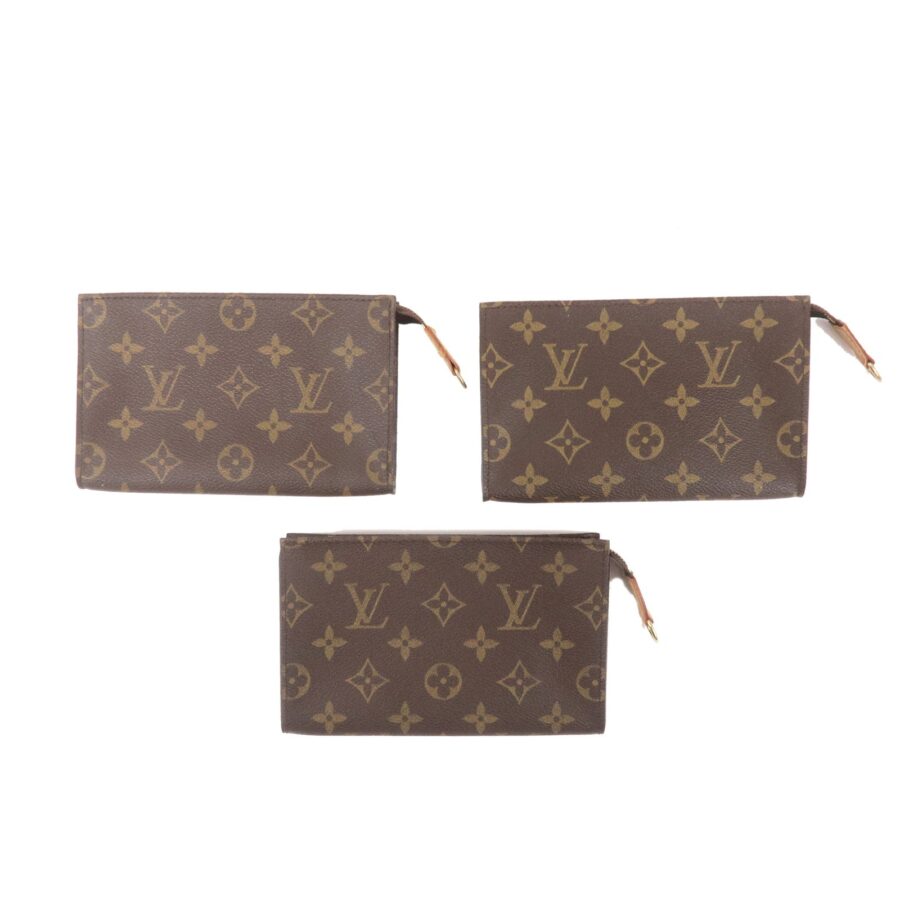 Louis Vuitton Monogram Set of 3 Pouch for Bucket PM Bag | Studio Nafay
