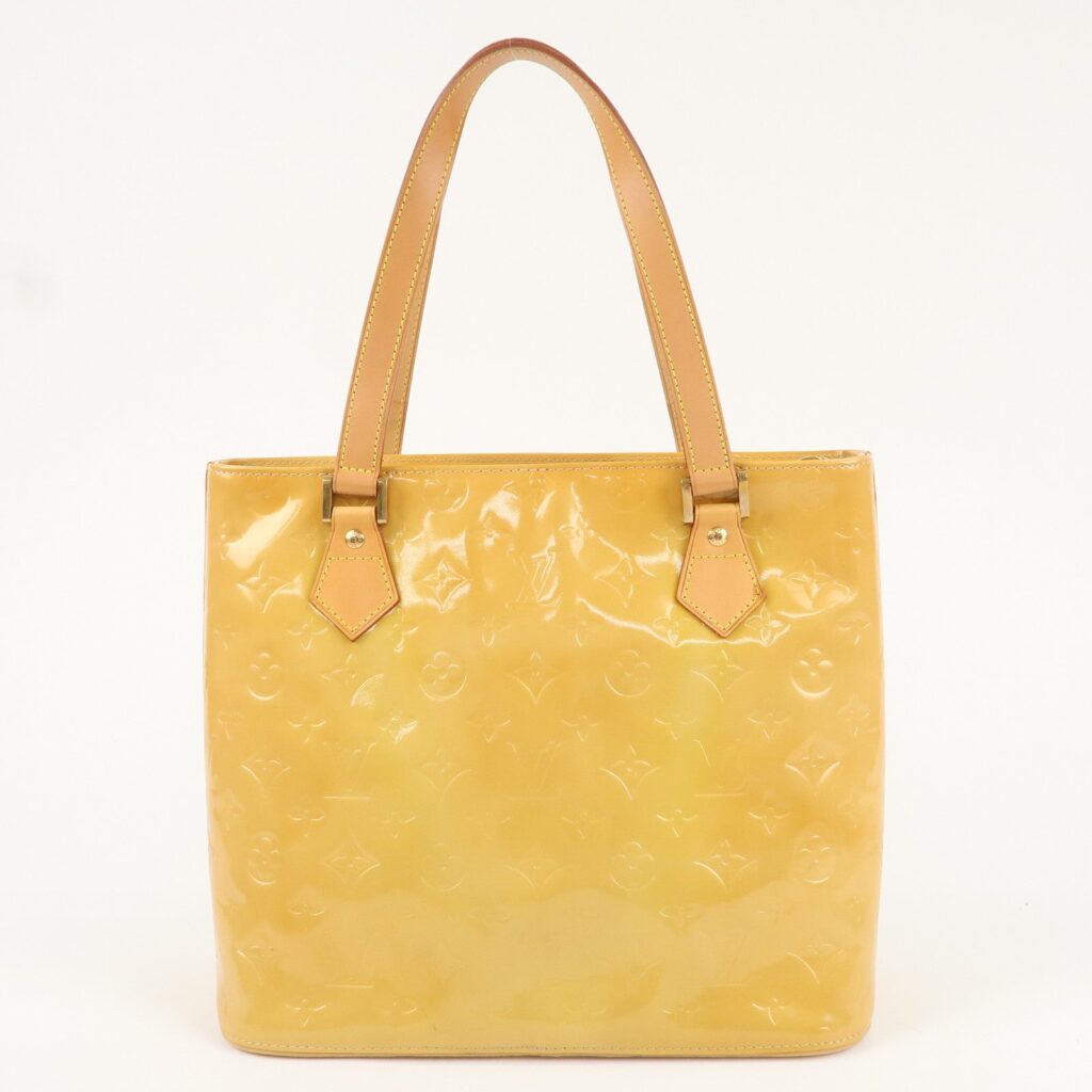 Louis Vuitton Monogram Vernis Houston Hand Bag Lime Yellow - Product Image 2