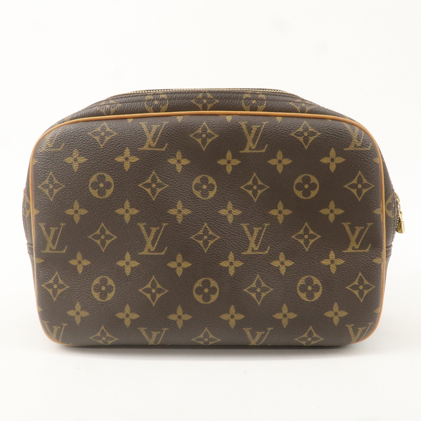 Louis Vuitton Monogram Reporter PM Shoulder Bag Brown