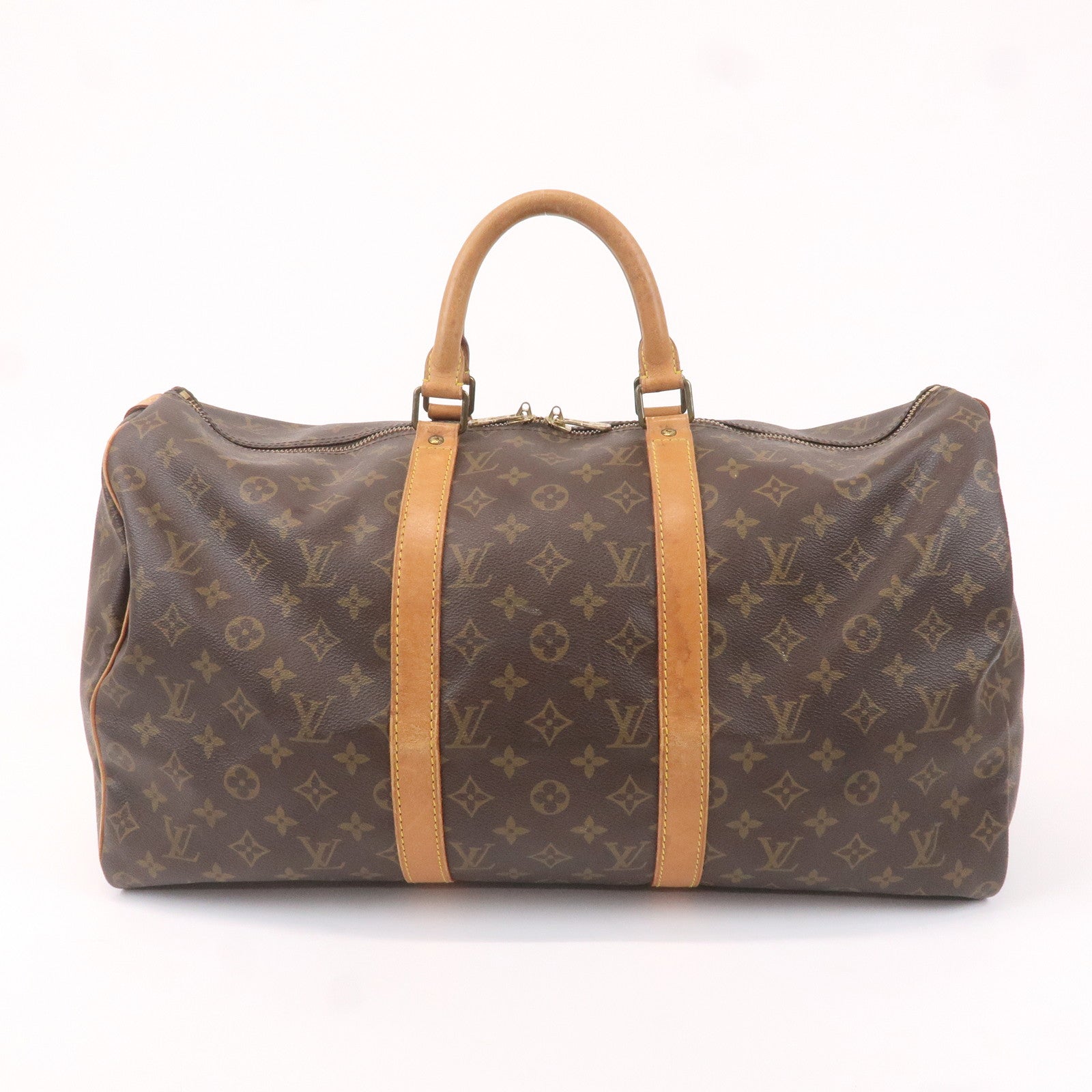 Louis Vuitton Monogram Keep All 50 Bag Brown