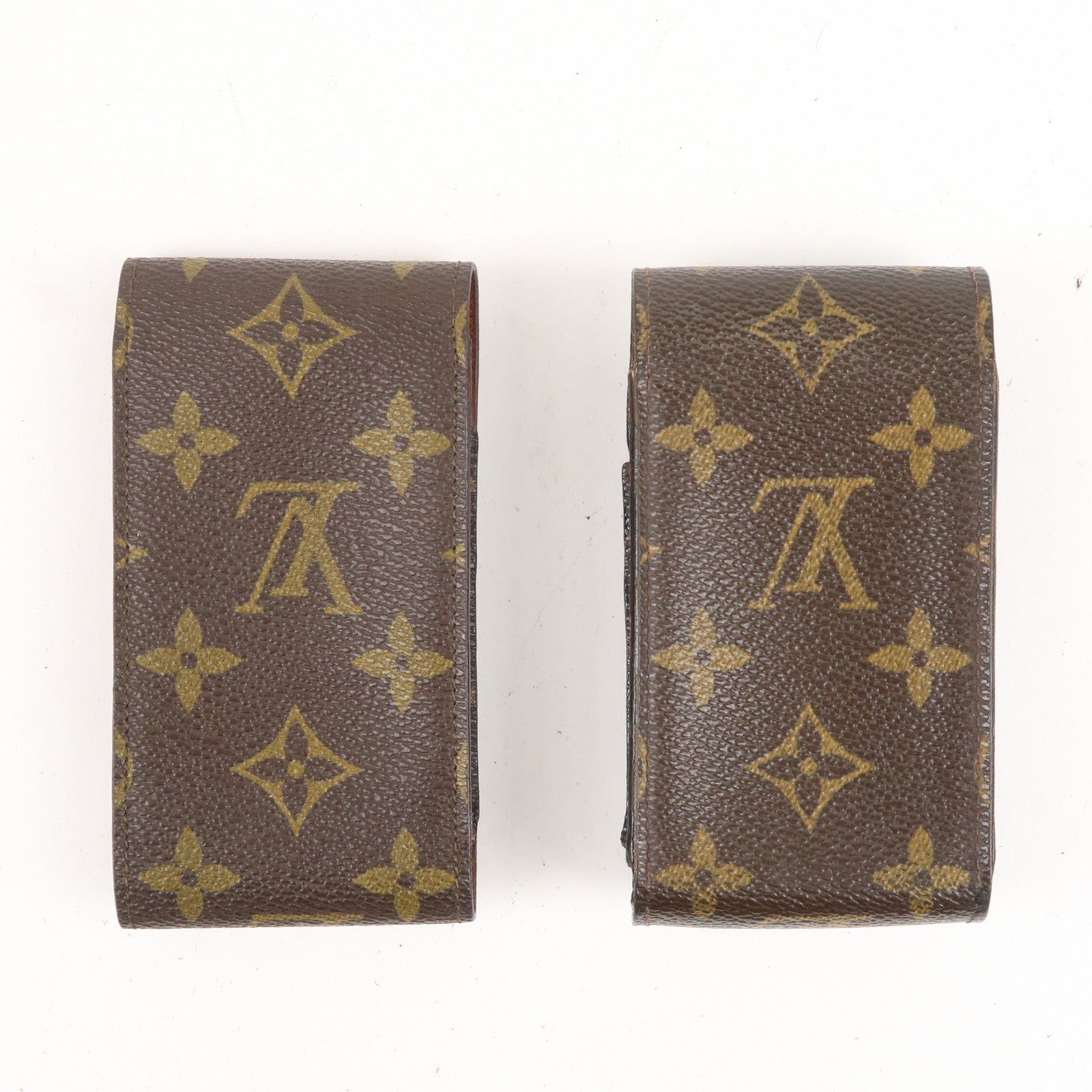 Louis Vuitton Monogram Set of 2 Cigarette Case Brown