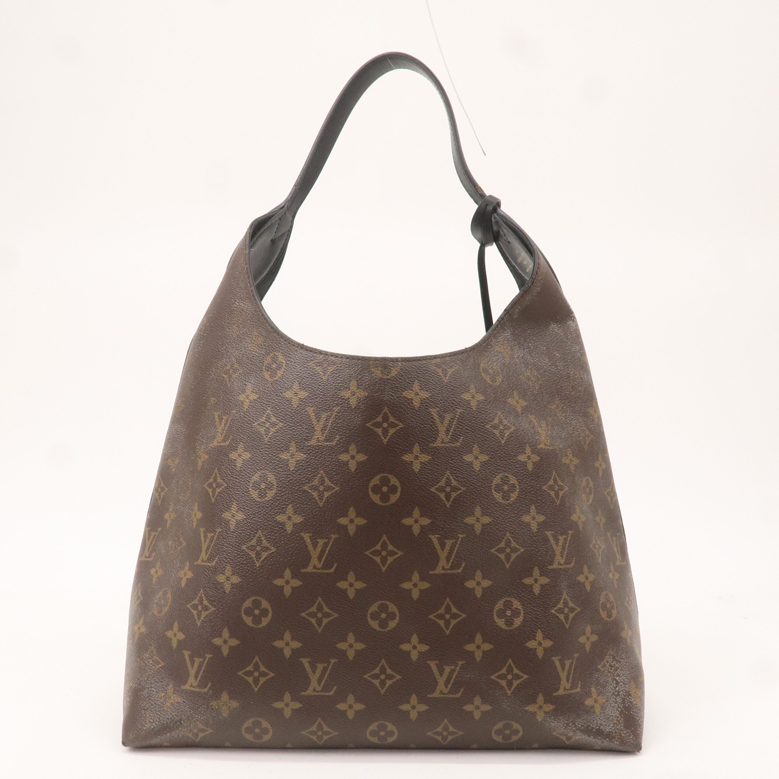 Louis Vuitton Monogram Flower Hobo Shoulder Bag Brown