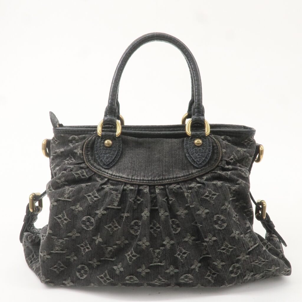 Louis Vuitton Monogram Denim Neo Cabby MM Hand Bag Black - Product Image 2