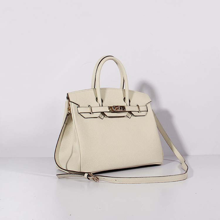Hermes 30cm Birkin Bag Togo Leather With Strap Beige Gold | Studio Nafay