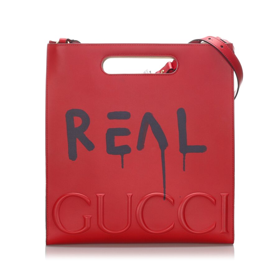Gucci Red Calf Leather GucciGhost Tote Italy | Studio Nafay