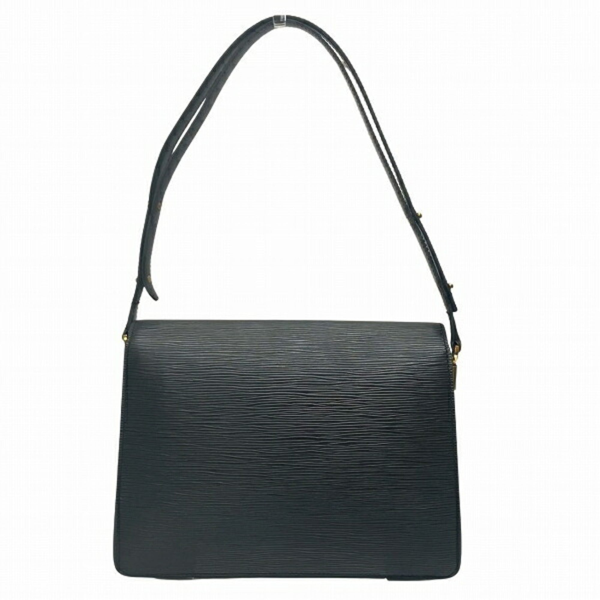 Louis Vuitton Noir Leather Shoulder Bag