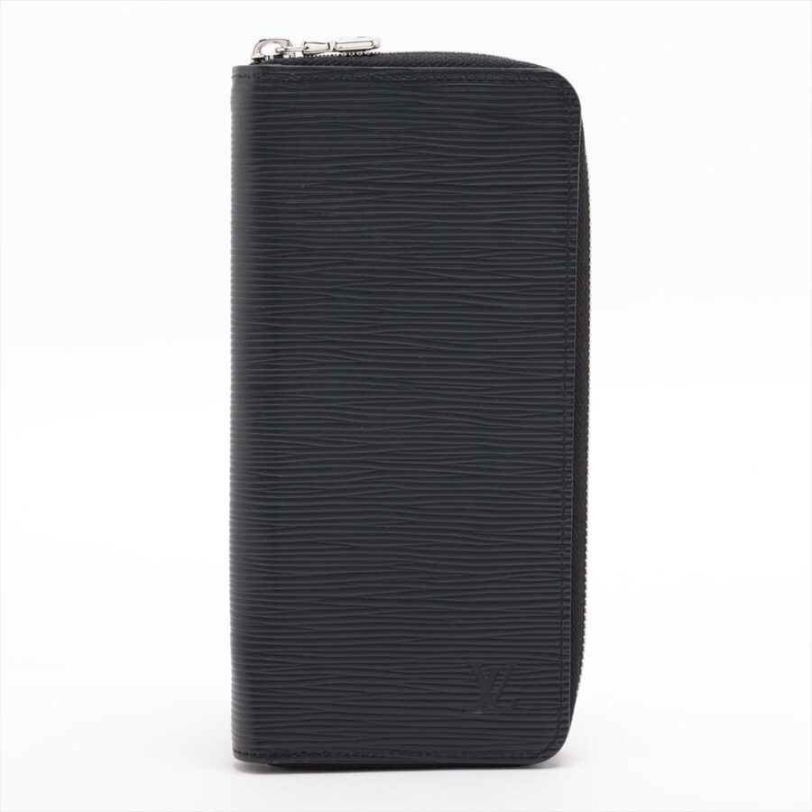 Louis Vuitton Epi Zippy Wallet Vertical Noir Round Zippe Wallet | Studio Nafay