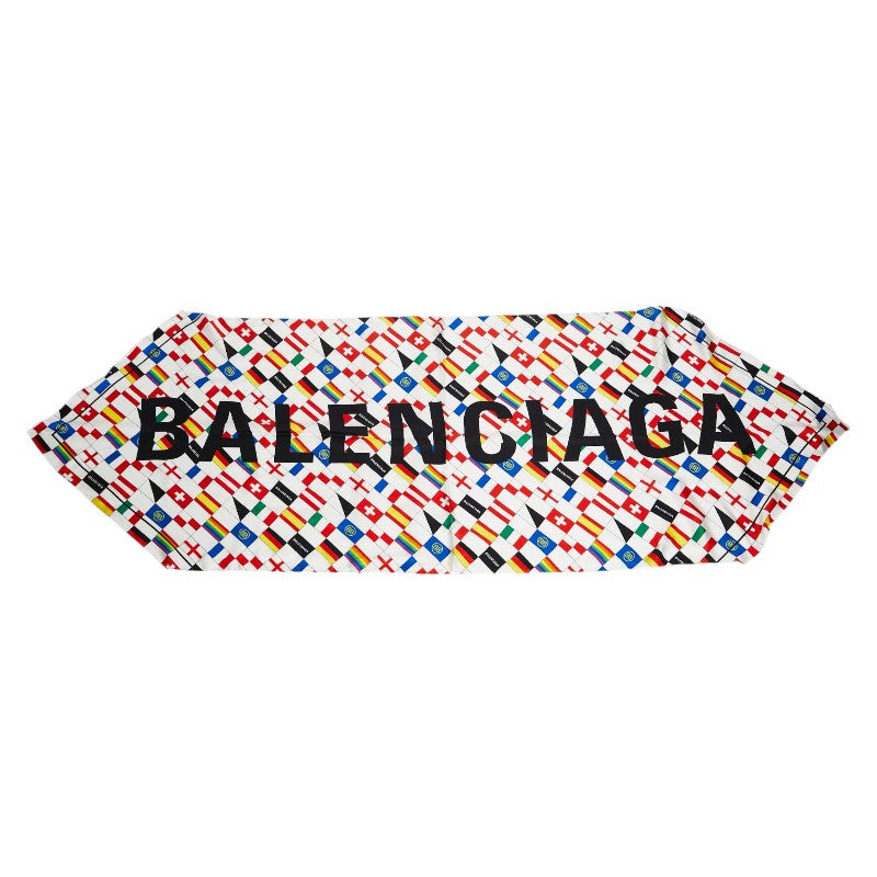 Balenciaga Silk Logo Flag Scarf | Studio Nafay