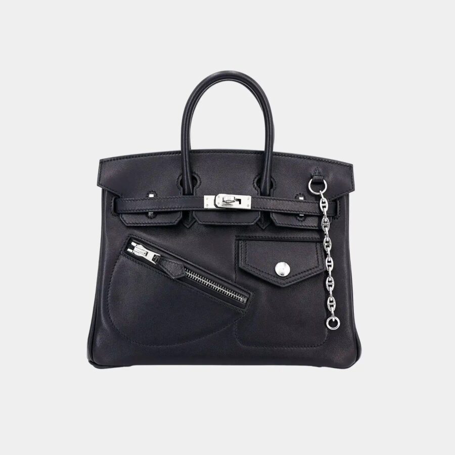 Birkin 25 Rock Limited Edition Volupto Calfskin Black PHW | Studio Nafay