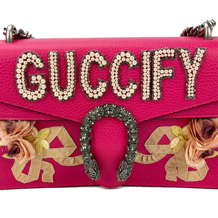 Gucci Dionysus Pink Guccify Small Shoulder Bag NWOT | Studio Nafay