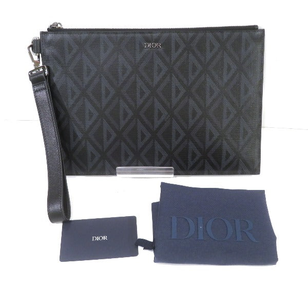 Dior DC Diamond Coated Canvas Clutch Bag | Studio Nafay