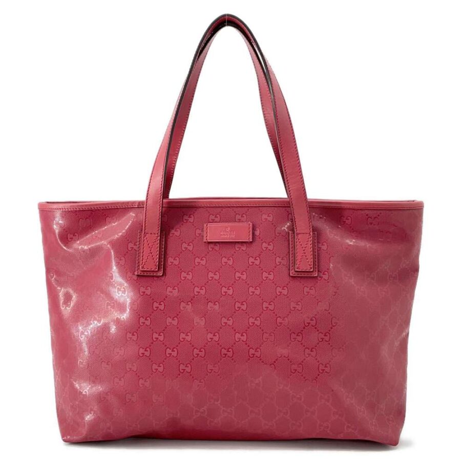 GUCCI GG Imprime Tote Bag Red211137 PVC Leather | Studio Nafay