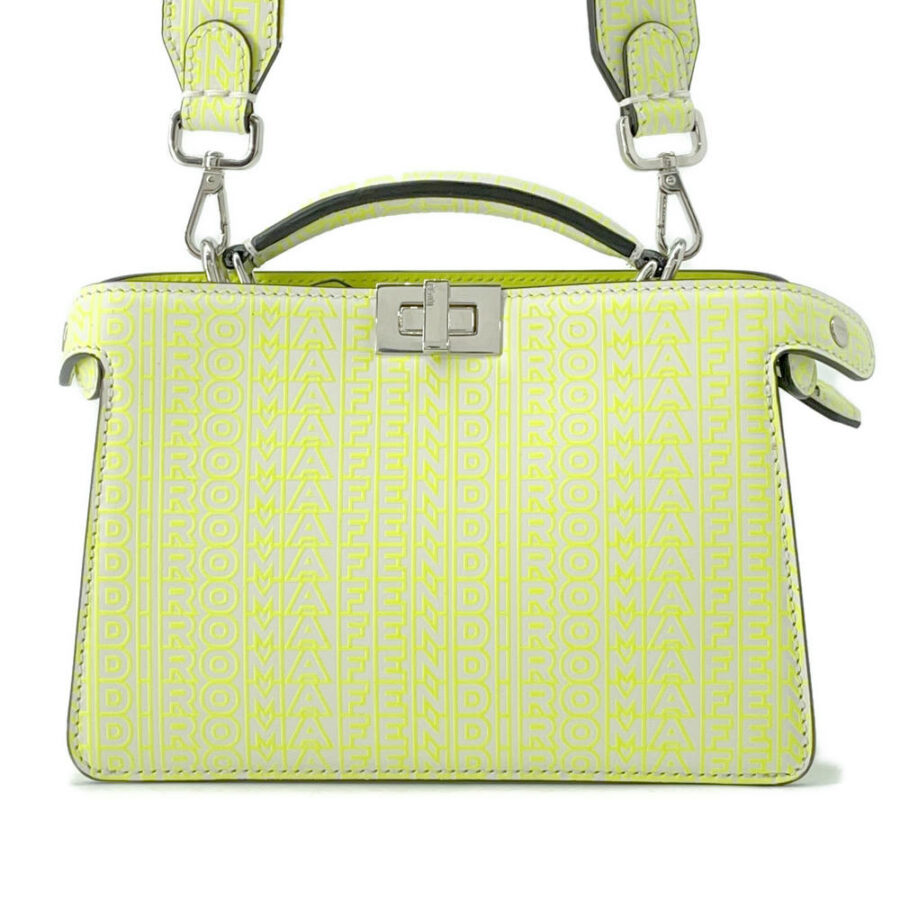 FENDI Peekaboo I.C.U. X-Cross Yellow7VA582 Leather Size Mini | Studio Nafay