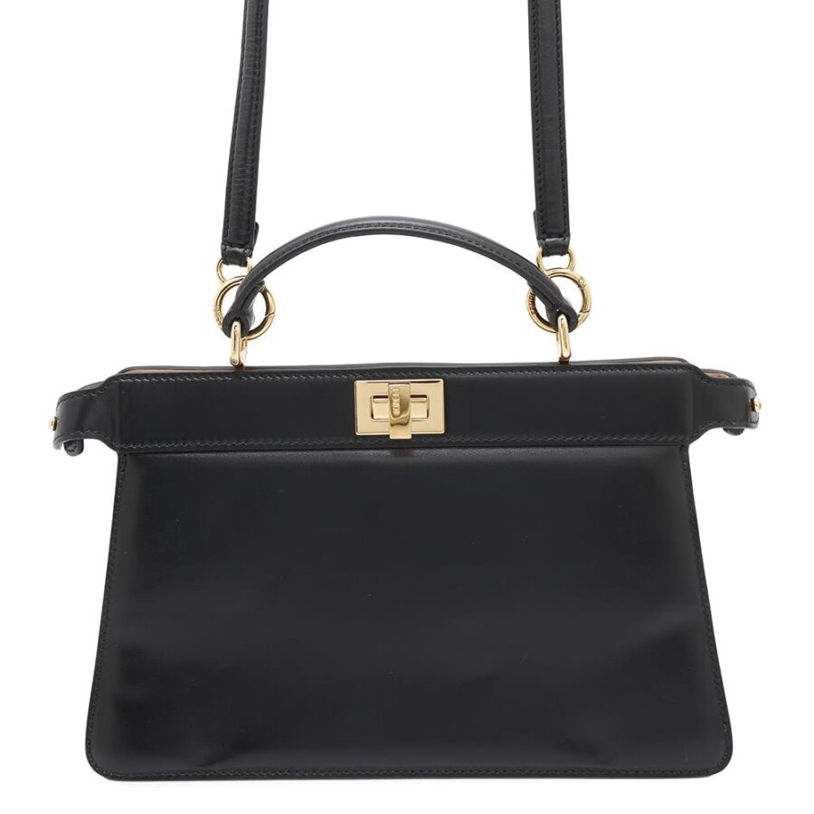 FENDI Peekaboo Iseeu East West 2way Bag Black8BN323 Leather | Studio Nafay