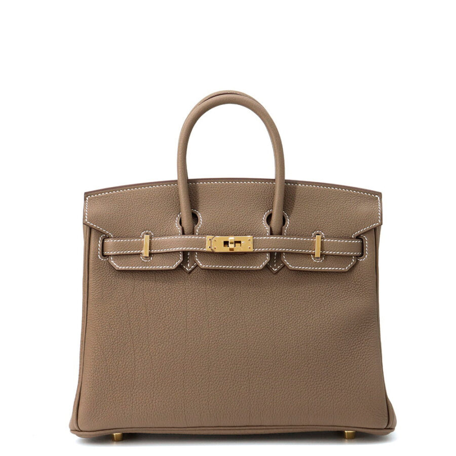 HERMES Birkin Etoupe Togo Leather Size 25 | Studio Nafay