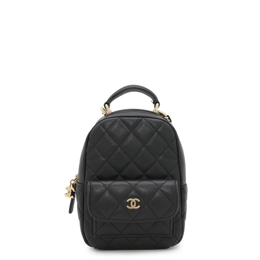 CHANEL Matelasse Timeless Classics Mini Backpack BlackAP3753 Caviar Leather | Studio Nafay