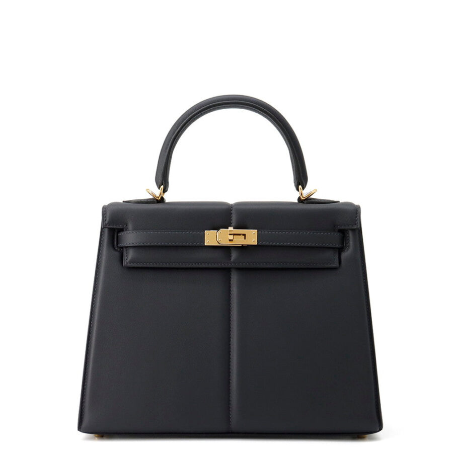 HERMES Kelly Padded Caban Swift Leather Size 25 | Studio Nafay
