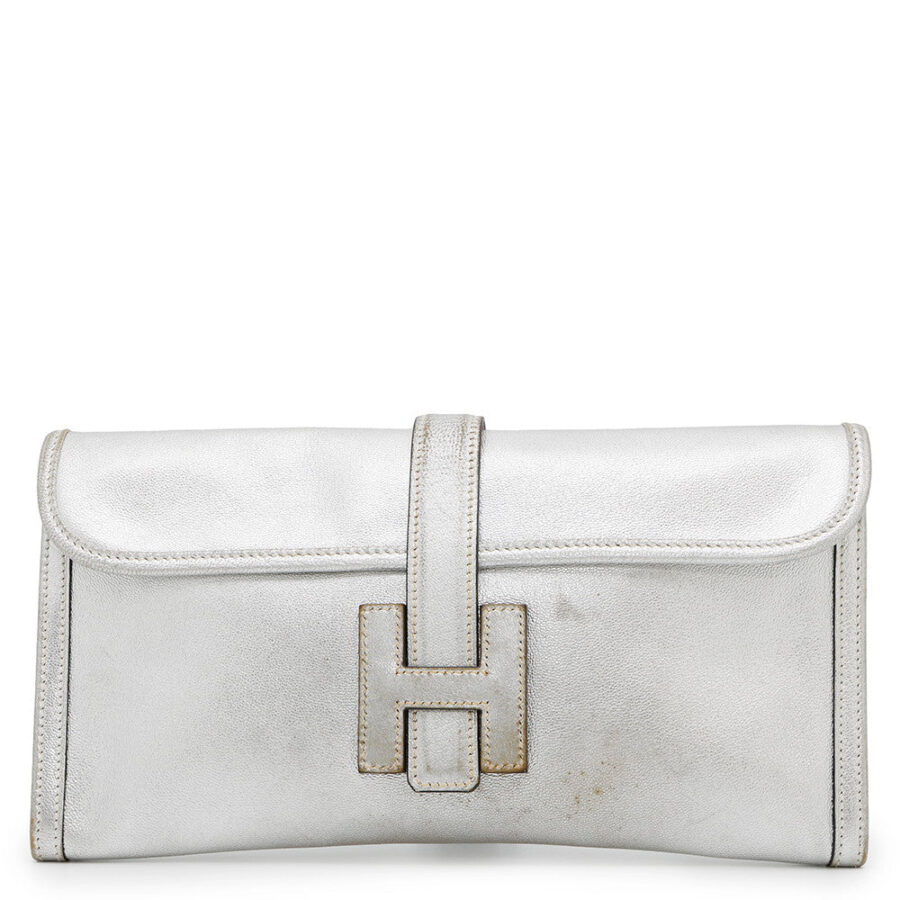 HERMES Jige Athens Olympics Limited Silver Chevre Myzore Goatskin | Studio Nafay