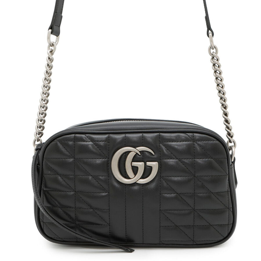 GUCCI GG Marmont Shoulder Bag Black447632 Leather | Studio Nafay