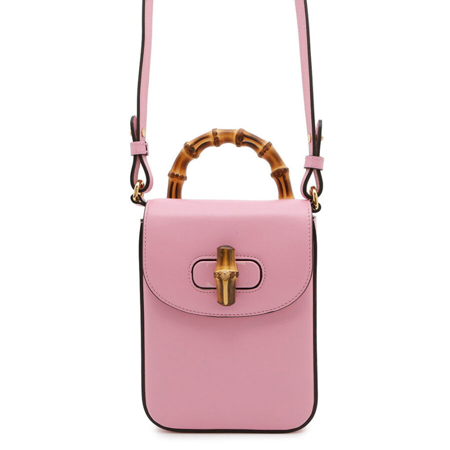 GUCCI 3WAYShoulder Bag Pink702106 Bamboo Leather | Studio Nafay