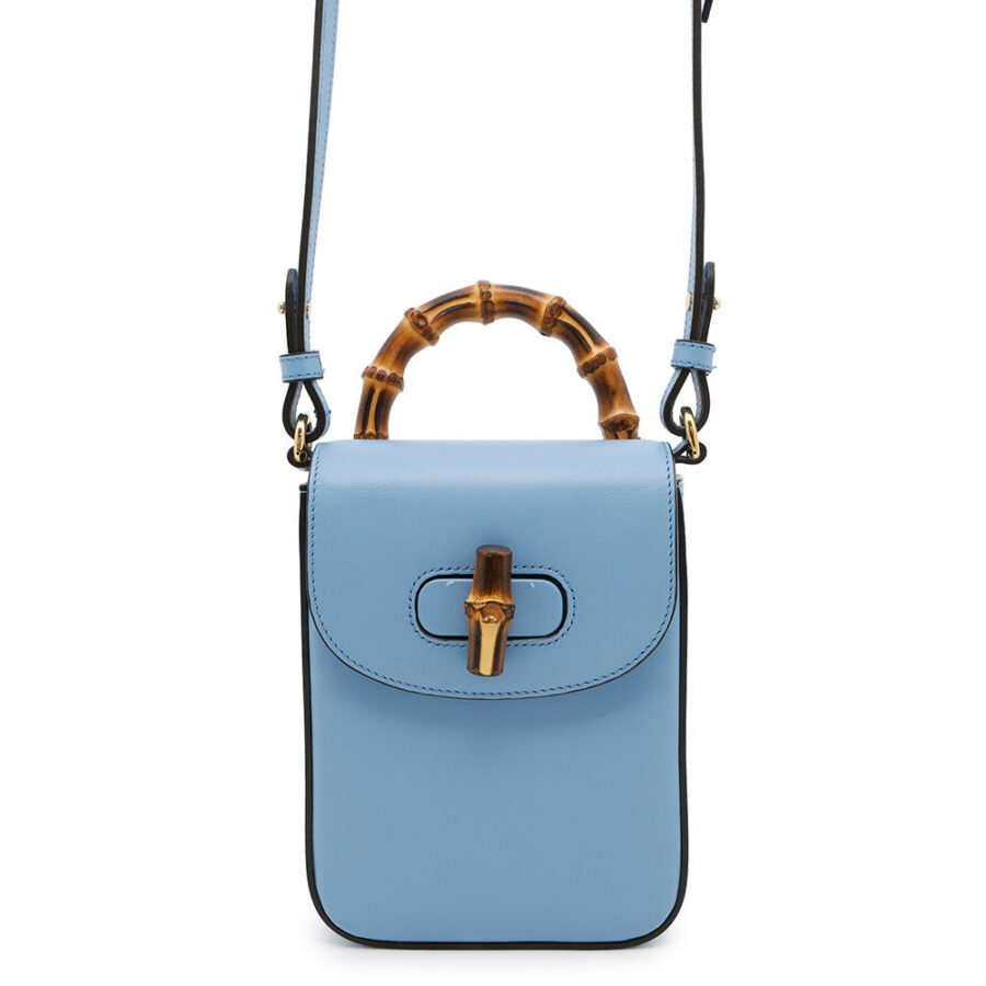 GUCCI 3WAYShoulder Bag Light Blue702106 Bamboo Leather | Studio Nafay