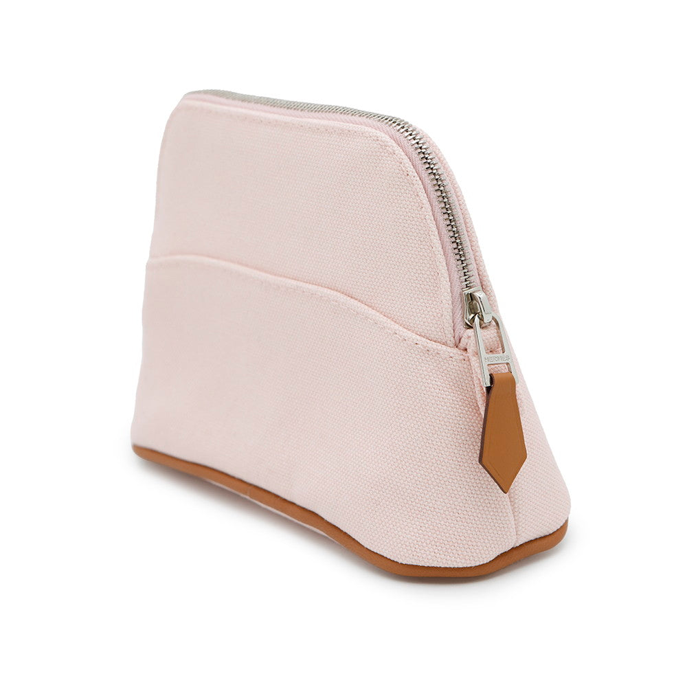 HERMES Bolide Pouch Rose pearl Canvas Size Mini mini