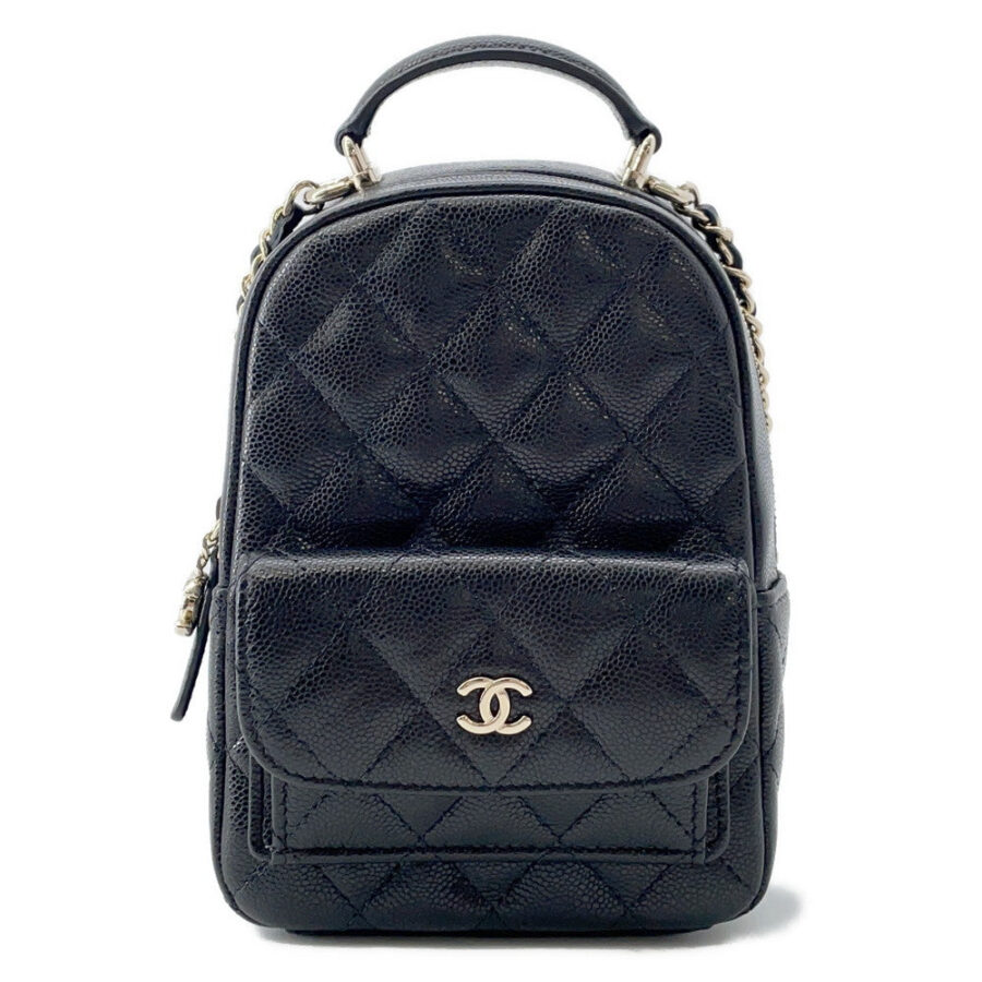 CHANEL Matelasse Timeless Classics Backpack BlackAP3753 Caviar Leather Size Mini | Studio Nafay