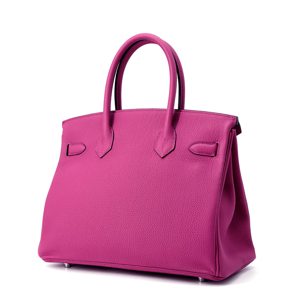 HERMES Birkin Rose Purple Togo Leather Size 30