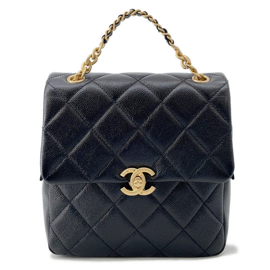 CHANEL Matelasse Chain Backpack BlackAS3108 Caviar Leather | Studio Nafay