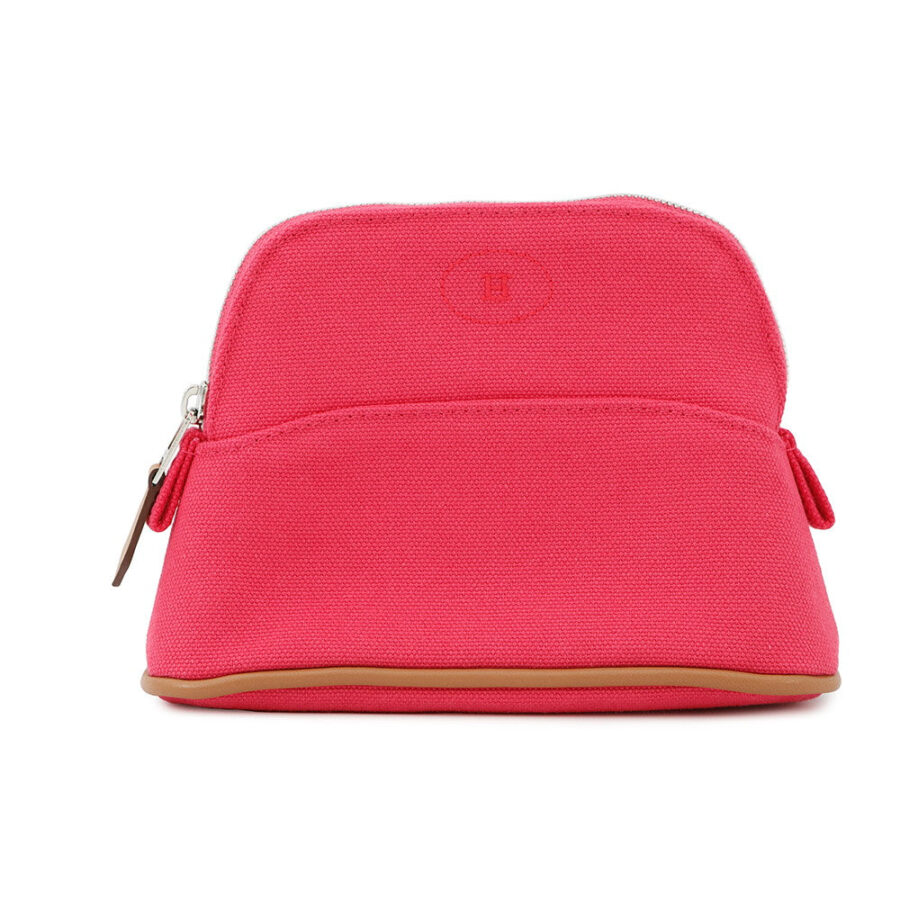 HERMES Bolide Pouch Hibiscus Canvas Leather Size Mini mini | Studio Nafay