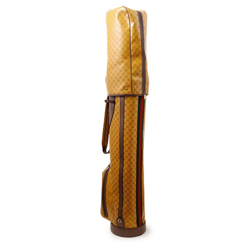 GUCCI Adidas collaboration GG Crystal golf bag Camel/Brown706711 Leather
