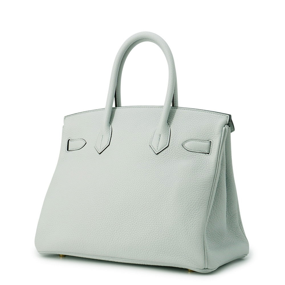 HERMES Birkin Blue Pale Togo Leather Size 30