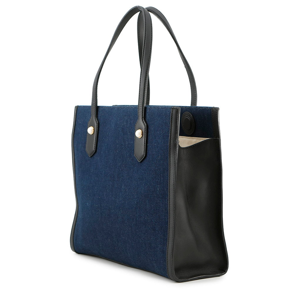GUCCI Tiger Embroidery Tote Bag Japan Limited Edition Navy/Black456545 Canvas Leather