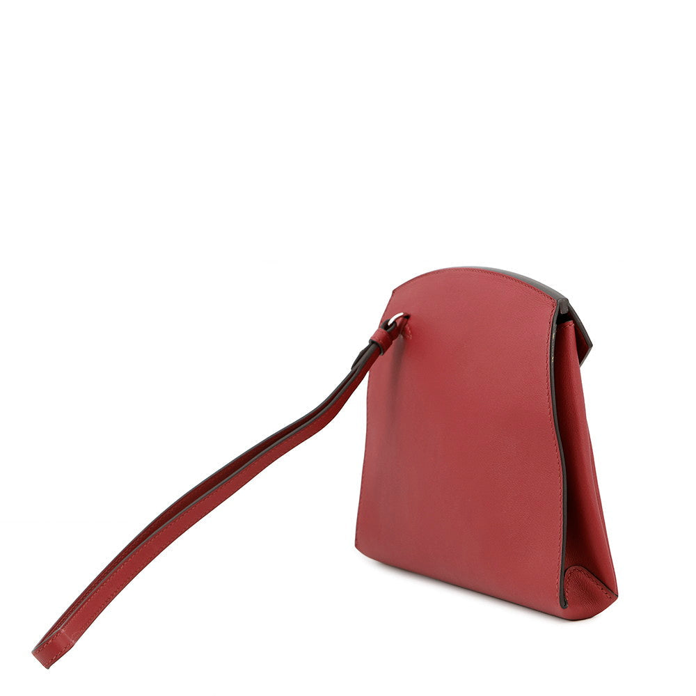 HERMES Tutti Frutti Rouge Grenat Swift Leather Tadelakt Leather Size 23