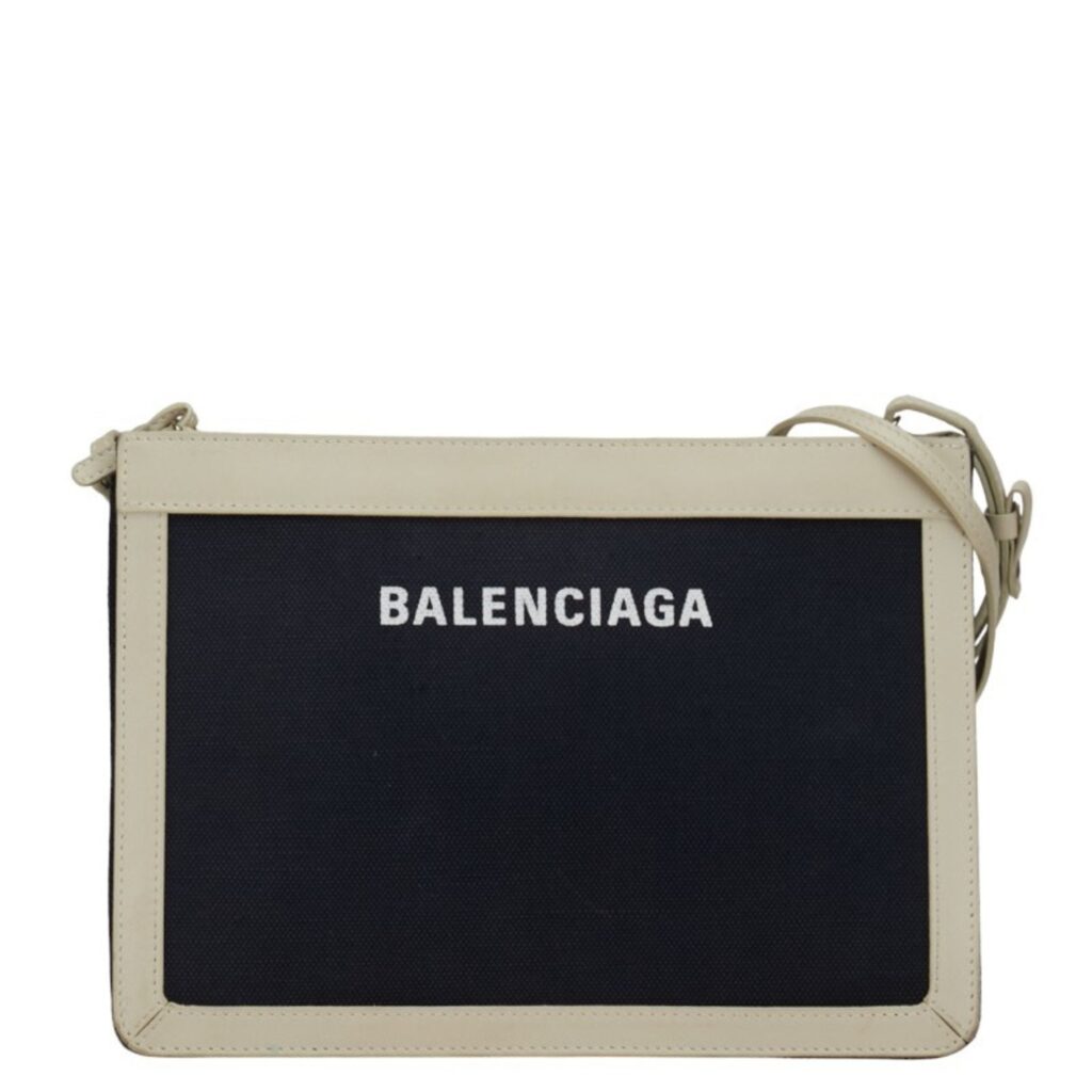 BALENCIAGA Navy pouch Shoulder Bag | Studio Nafay