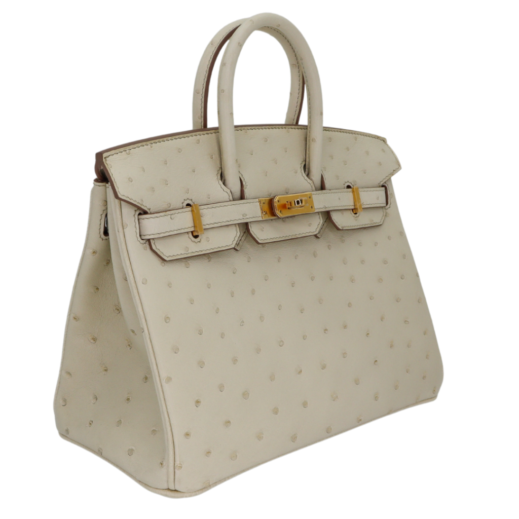 Hermes25cm Birkin Beton Ostrich Gold Hardware - Product Image 2
