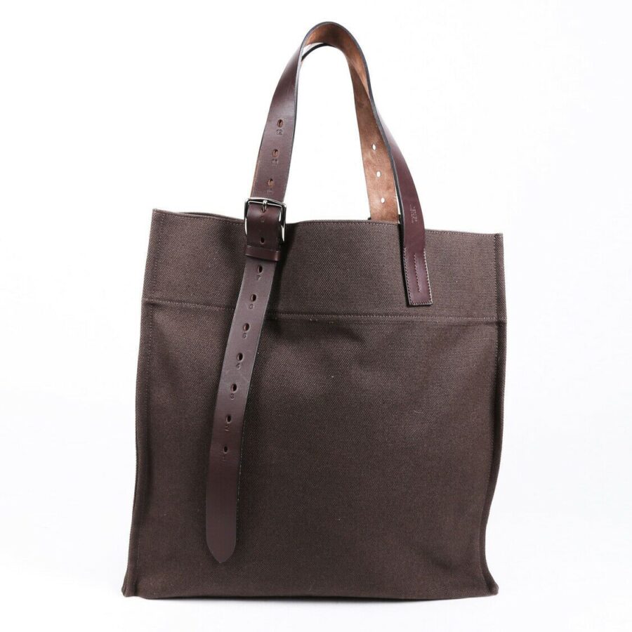 Luxury Hermes Toile Etriviere Shopping Tote | Studio Nafay