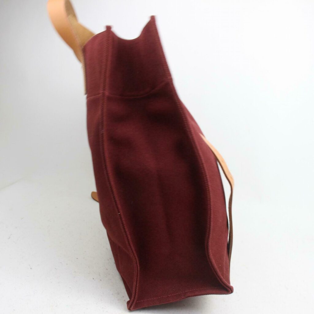Luxury Hermes Tote Bag Etriviere Bordeaux Canvas ( -16028) - Product Image 2