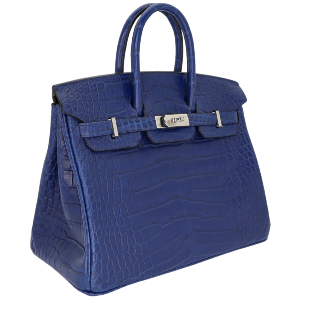 Hermes25cm Birkin Bleu Saphir Matte Alligator Palladium Hardware - Product Image 2