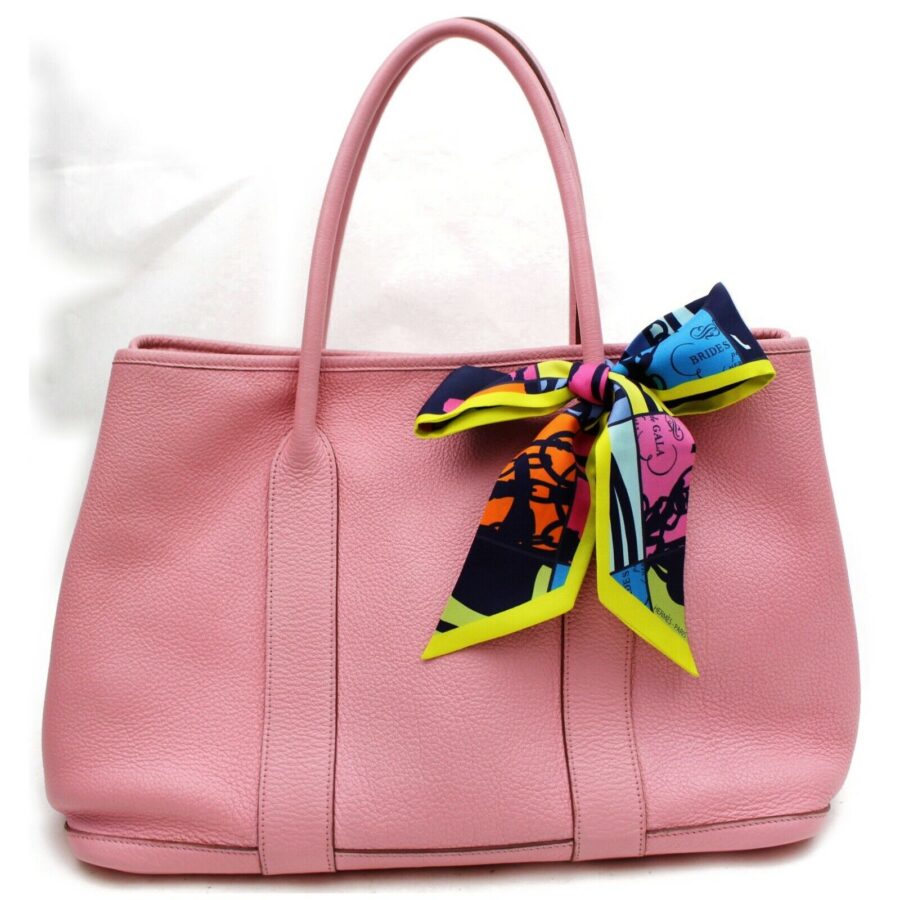 Luxury Hermes Tote Bag Garden Party Pm Pink Negonda Leather ( -16970) | Studio Nafay