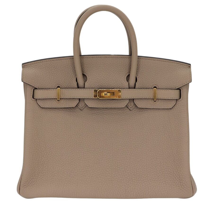 Hermes25cm Birkin Gris Tourterelle Togo Leather Gold Hardware | Studio Nafay