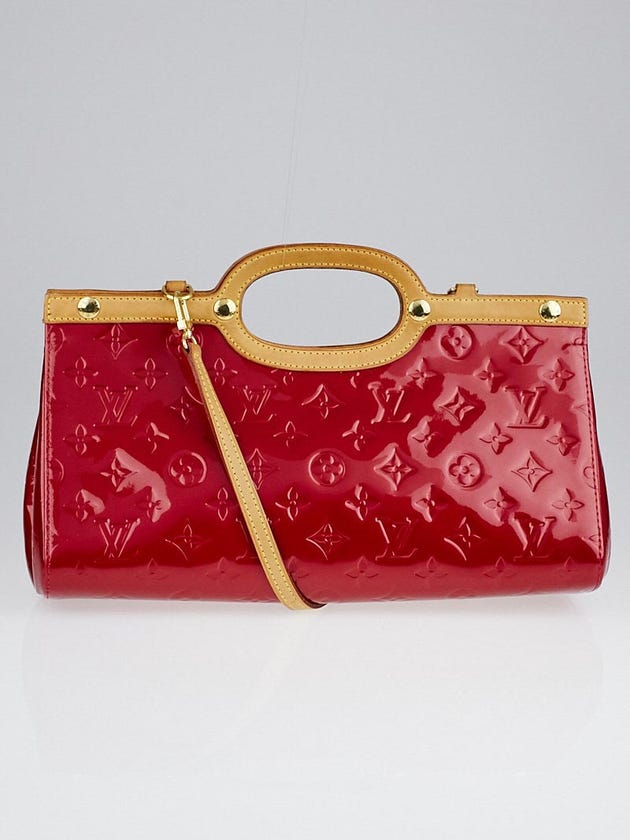 Louis Vuitton Red Monogram Vernis Roxbury Drive Handbag