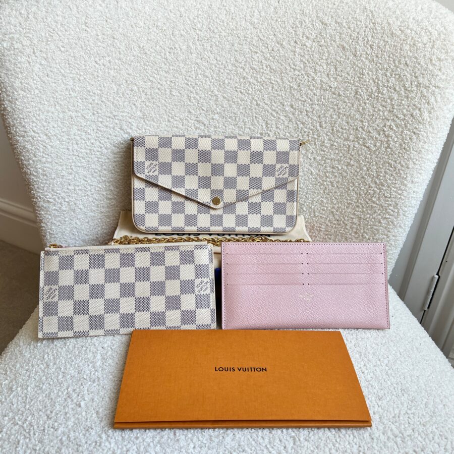 Louis Vuitton Felicie Pochette Damier Azur (RRP £1090) | Studio Nafay