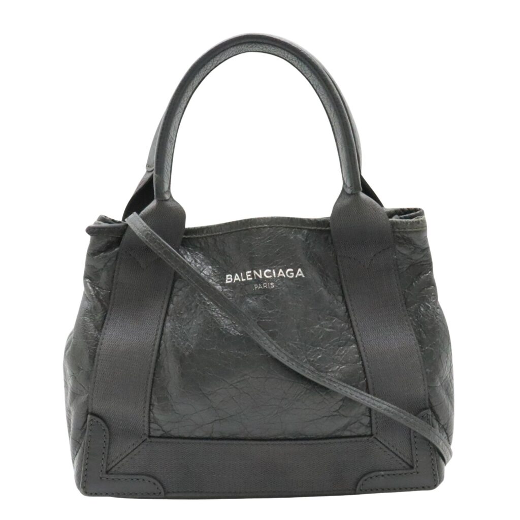 BALENCIAGA Navy Cabas Tote | Studio Nafay