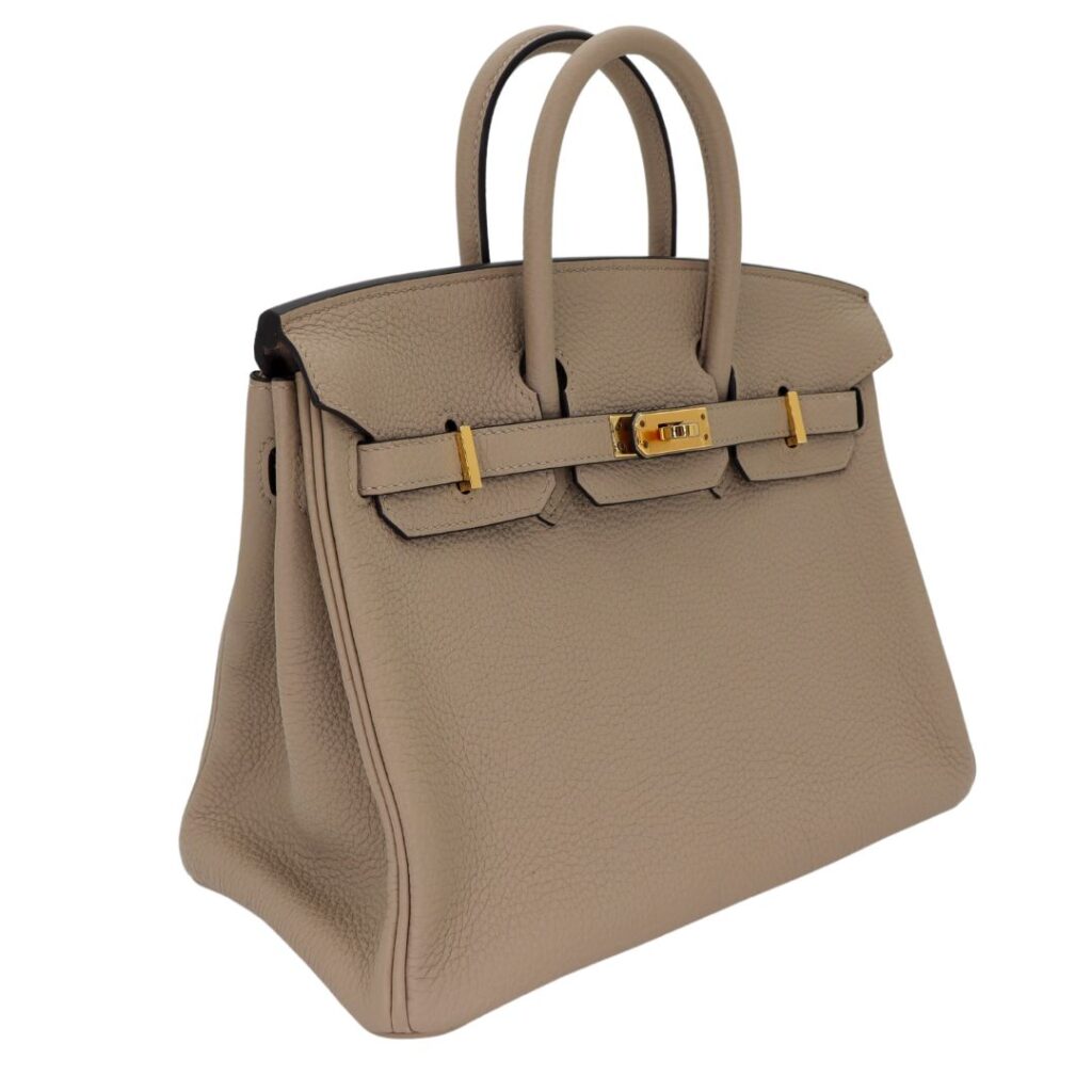 Hermes25cm Birkin Gris Tourterelle Togo Leather Gold Hardware - Product Image 2