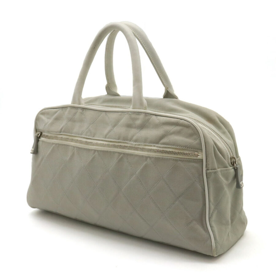 Chanel Canvas Leather Logo Handbag Mini Boston | Studio Nafay