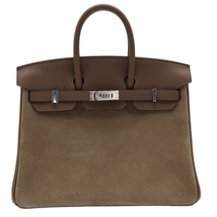 Hermes25cm Birkin Grizzly Etoupe/ Gris Caillou Palladium Hardware | Studio Nafay
